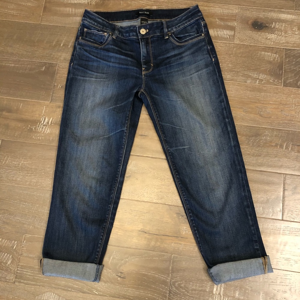White House Black Market Slim Crop Jeans SZ 4